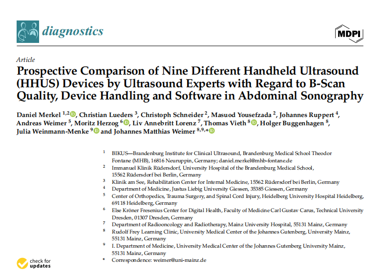 喜讯！ag贵宾厅医疗SonoEye掌超在国际学术研究中获最佳综合评分